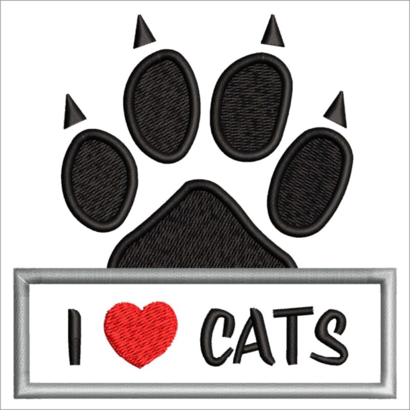 I Love Cats Paw