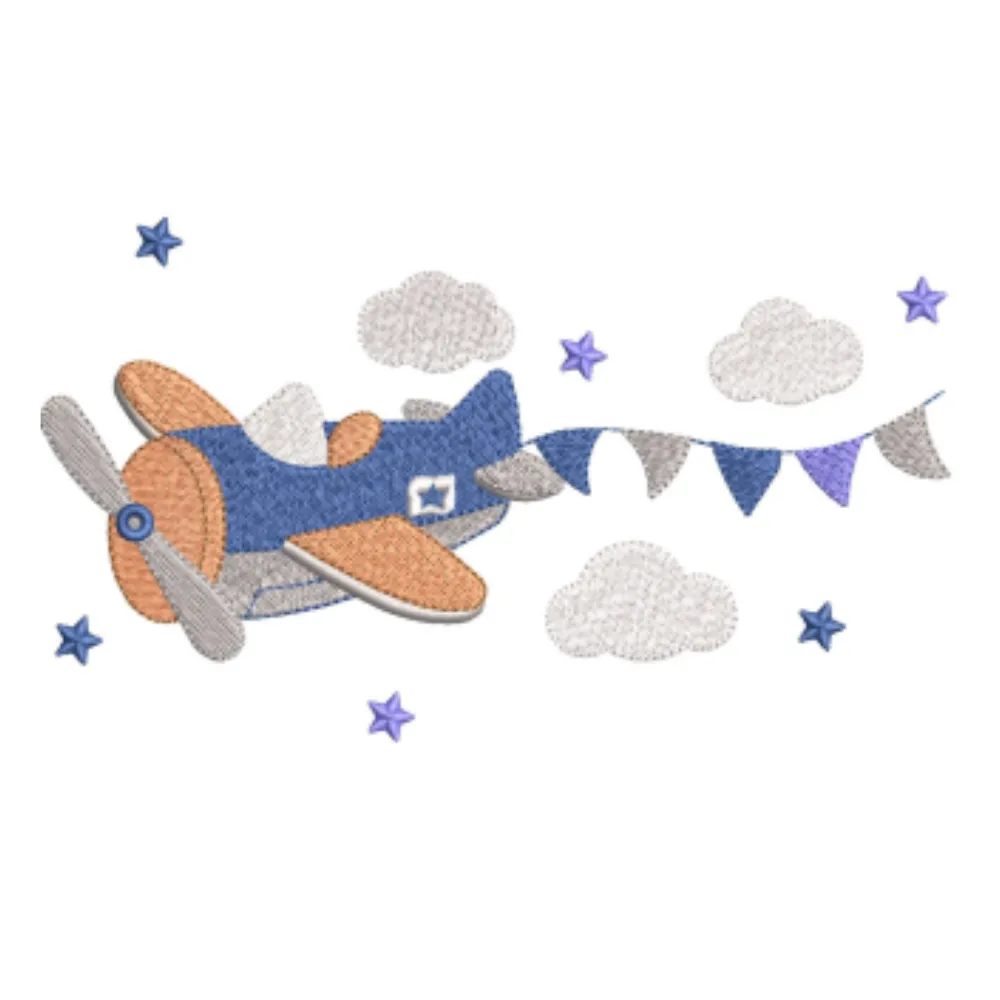 AIROPLANE patch embroidery designs