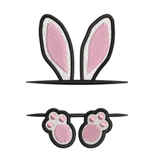 bunny embroidery design