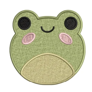frog embroidery design