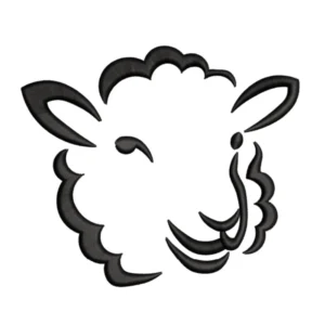 sheep embroidery