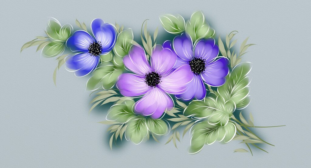floral vector design